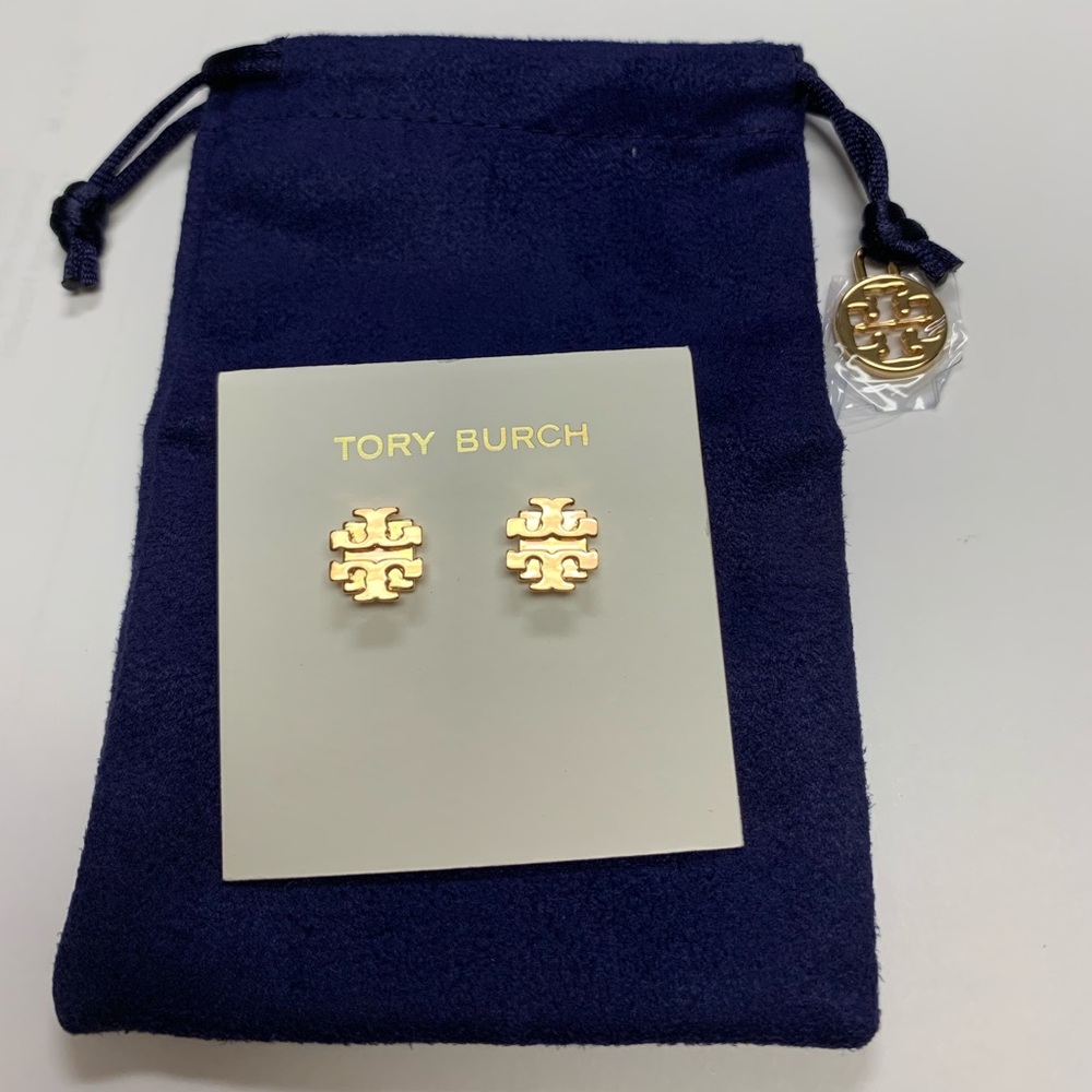 Gold Tory Burch Earrings new with dust bag